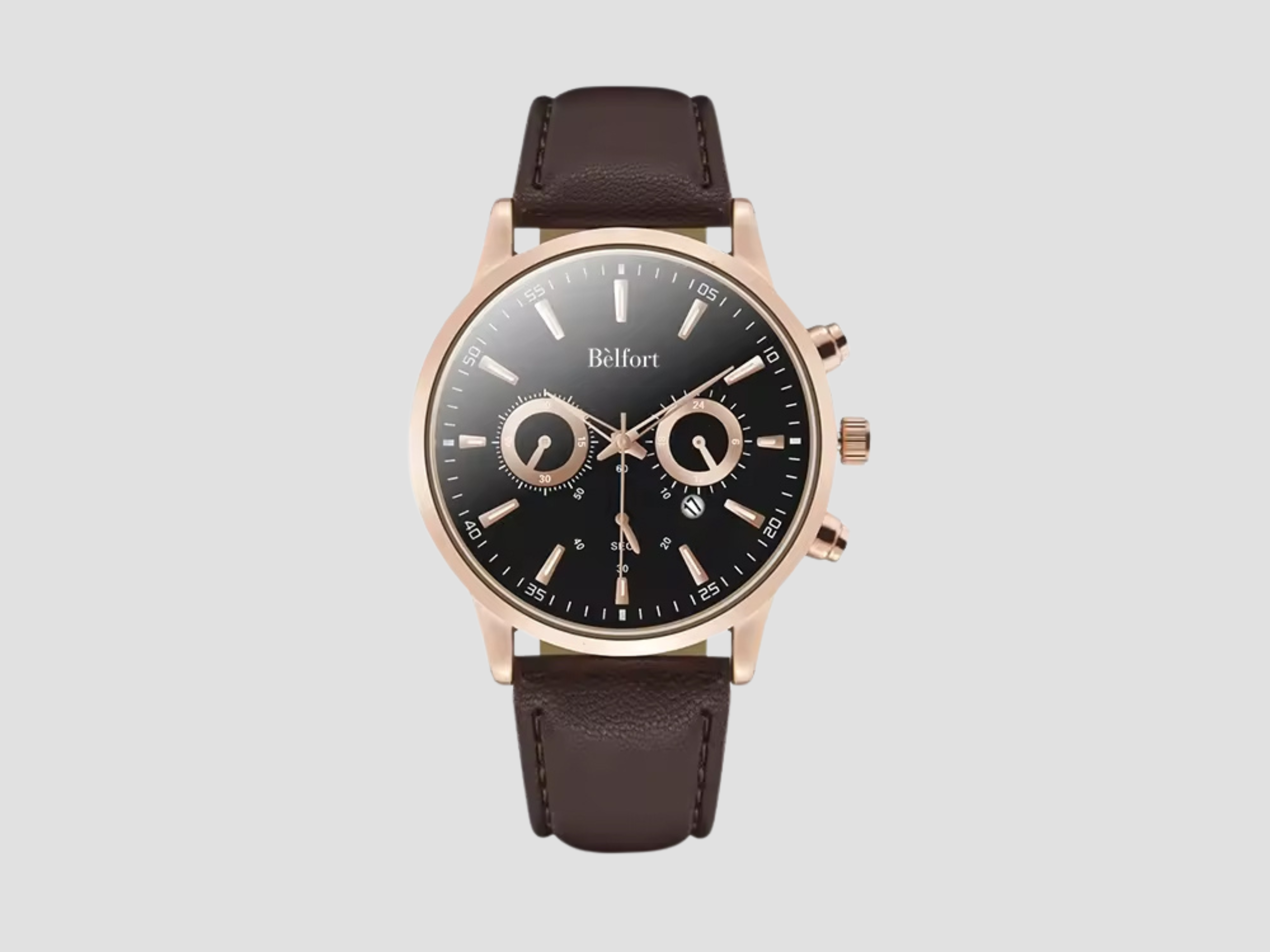 Horloge Montclair bruin goud
